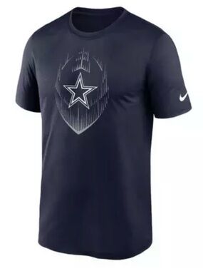 Nike Dallas Cowboys Icon Legend Football Short Sleeve Tee-Navy